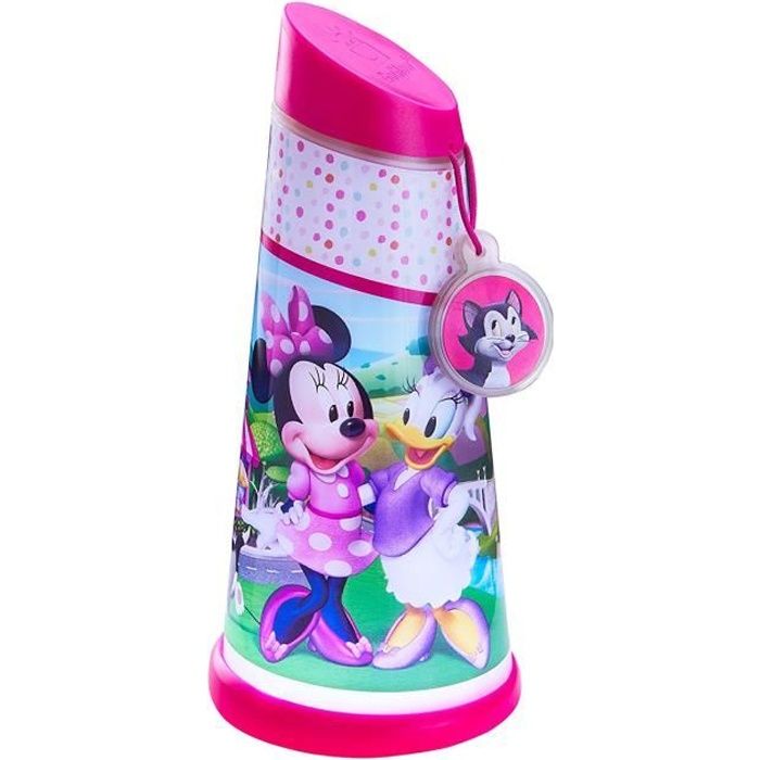 Veilleuse et lampe de poche de Minnie Mouse en matiere synthétique. Piles pas incluses.