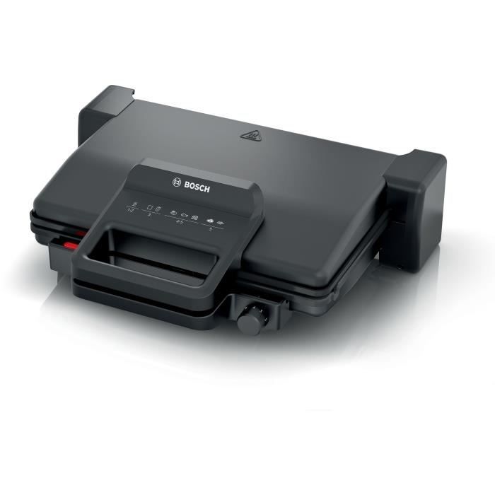 Griglia per carne - BOSCH - TCG3323 - Nero opaco - 2000 W - Termostato a 5 livelli - 3 posizioni: modalità grill o forno, pierrade