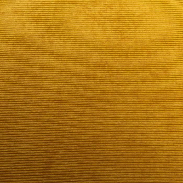 Pouf pliant velours Cotelé - Ocre