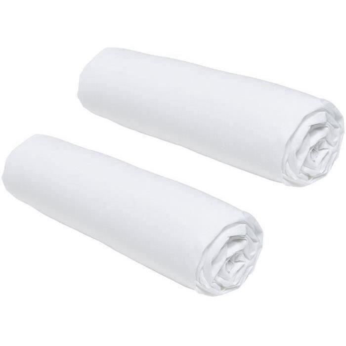 Set di 2 coperture per fogli oggi essenziali - 90 x 190 cm - 1 persona - 100% cotone - gesso