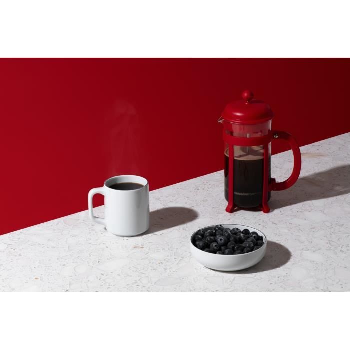 Image secondaire de Cafetiere a piston - BODUM - Java - Monture et couvercle en plastique - 3 tasses - 0.35 l - Rouge