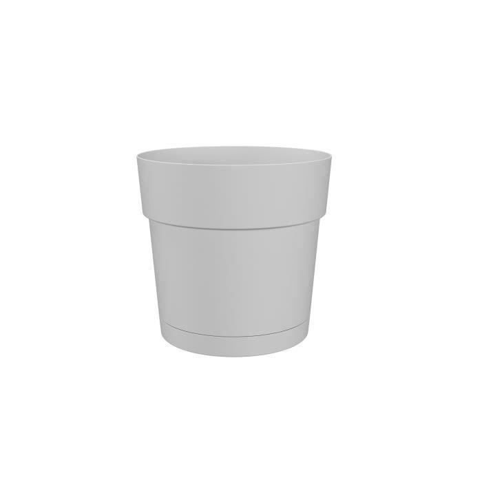 Pot a fleurs et plantes rond CAPRI LARGE - Plastique - R?servoir d'eau - diametre 50 cm - Blanc - ARTEVASI