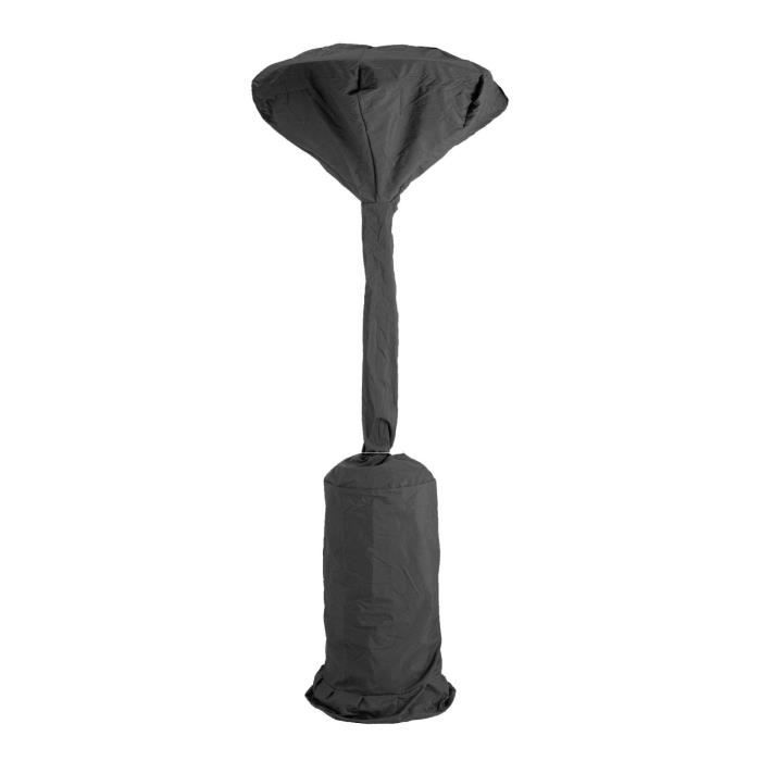GREEN CLUB Housse de protection parasol chauffant - 230x90x48 cm - Gris