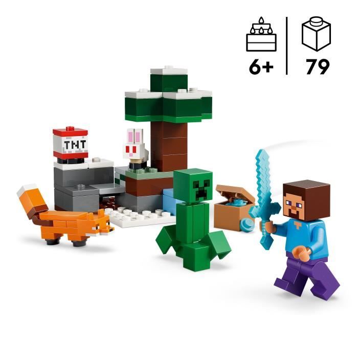 Image secondaire de LEGO Minecraft : Les Aventures de Steve dans la Taiga - Set de Construction Amusant