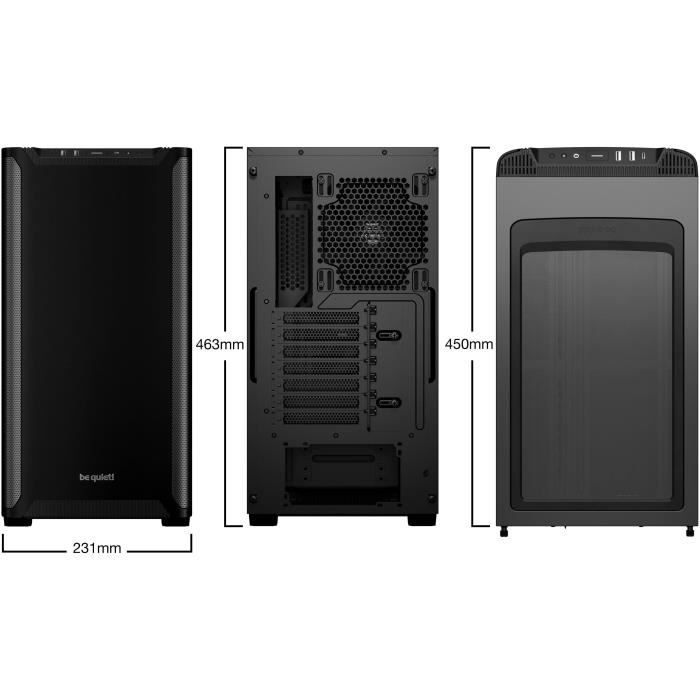 Image secondaire de Boîtier PC BE QUIET! Pure Base 501 - Moyen Tour Mini-ITX Gamer