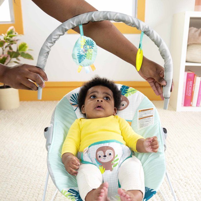 Image secondaire de Transat Bébé Vibrant Wild Wonders avec Arche Amovible et Jouets