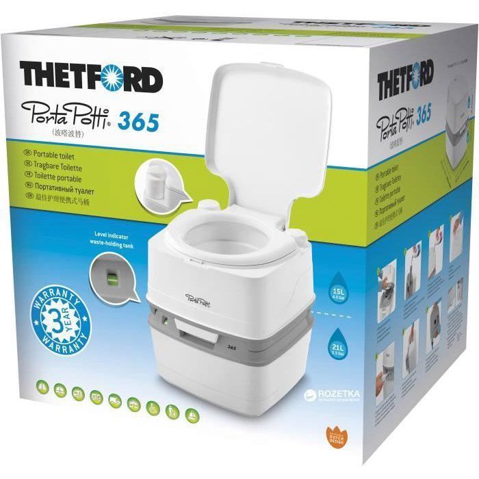 Image secondaire de Toilette Portable THETFORD Porta Potti Qube PP365 - 21L avec Pompe Piston