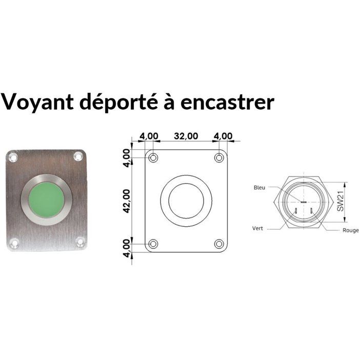 Image secondaire de Déport Visuel UVOJI pour Purificateur OJI Van - Indicateur Lumineux Bicolore