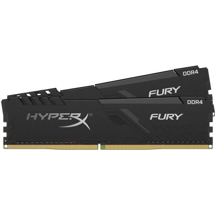 HYPERX FURY - Mémoire PC RAM - 8Go (2x4Go) - 2666MHz - DDR4 - CAS 16 (HX426C16FB3K2/8)