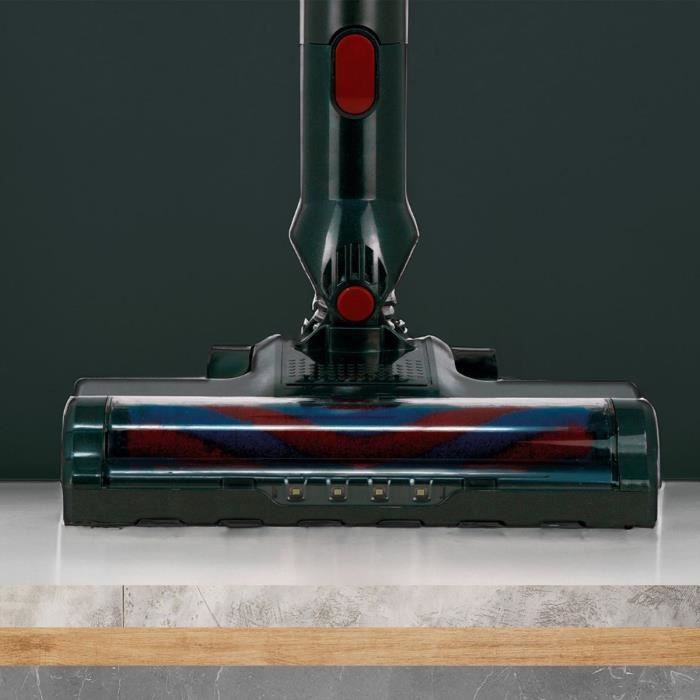 Image secondaire de Aspirateur Balai sans fil - JOCCA - 150 W - 0,6 L - Gris / Rouge