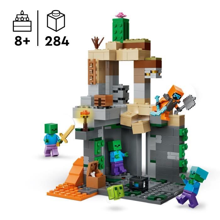 Image secondaire de LEGO Minecraft - Le Donjon de Zombies, Jeu Interactif pour Enfants