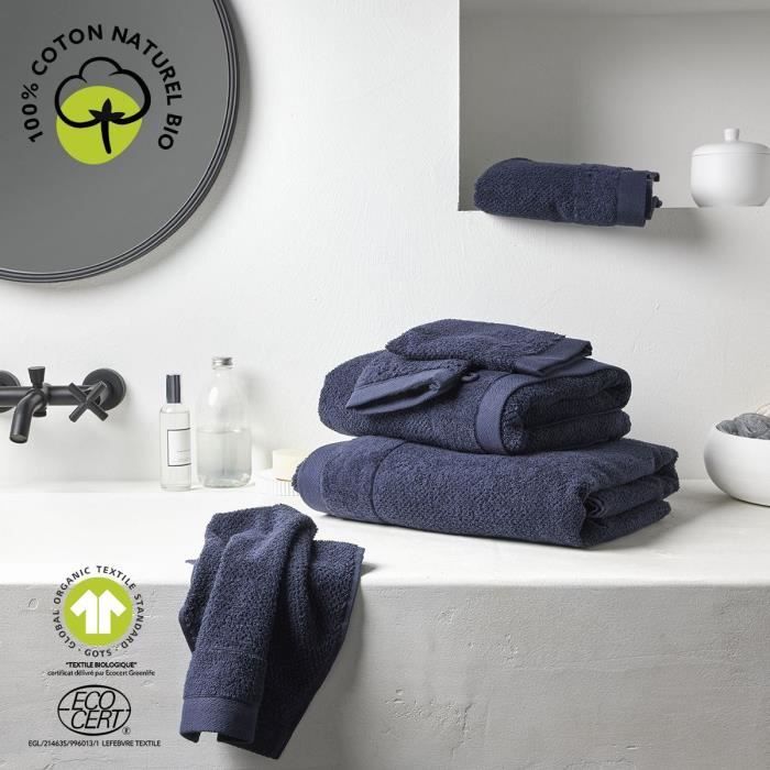 Image secondaire de Drap de bain - TODAY - 70 x 130 cm - Coton - Organic Navy