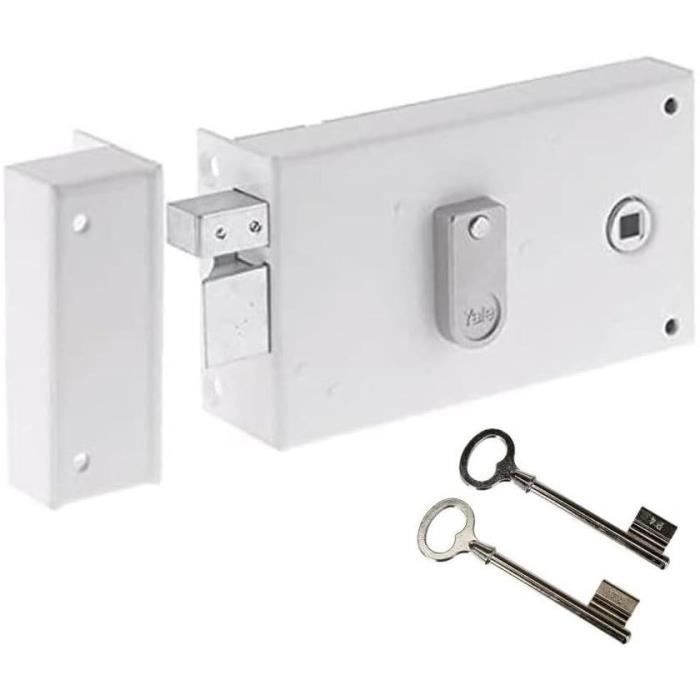 Horizontal mortise lock - YALE - YAH37G - White - 2 Keys supplied - Left version - Grille and Gate