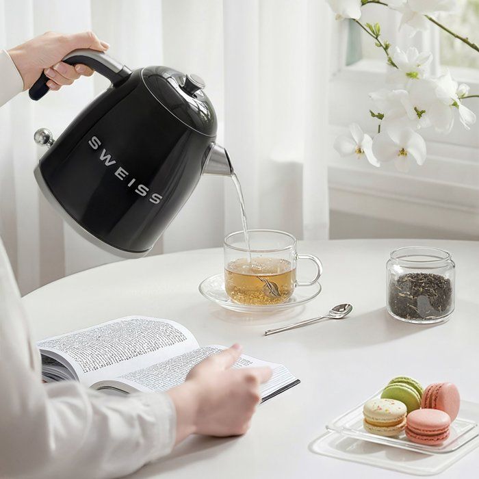 Image secondaire de Bouilloire Électrique Vintage KTS9 1L 1000W Noir - SWEISS
