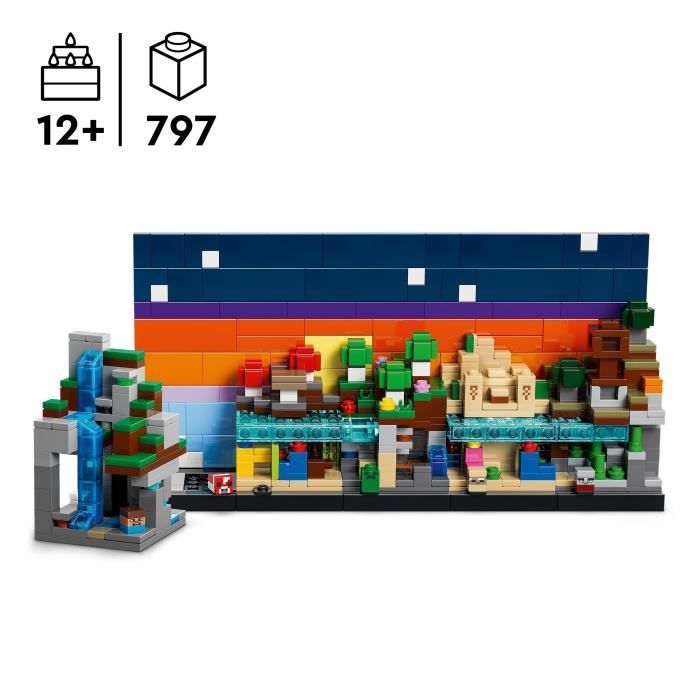 Image secondaire de LEGO Minecraft Mini Biomes - Set de Construction Amusant pour Enfants