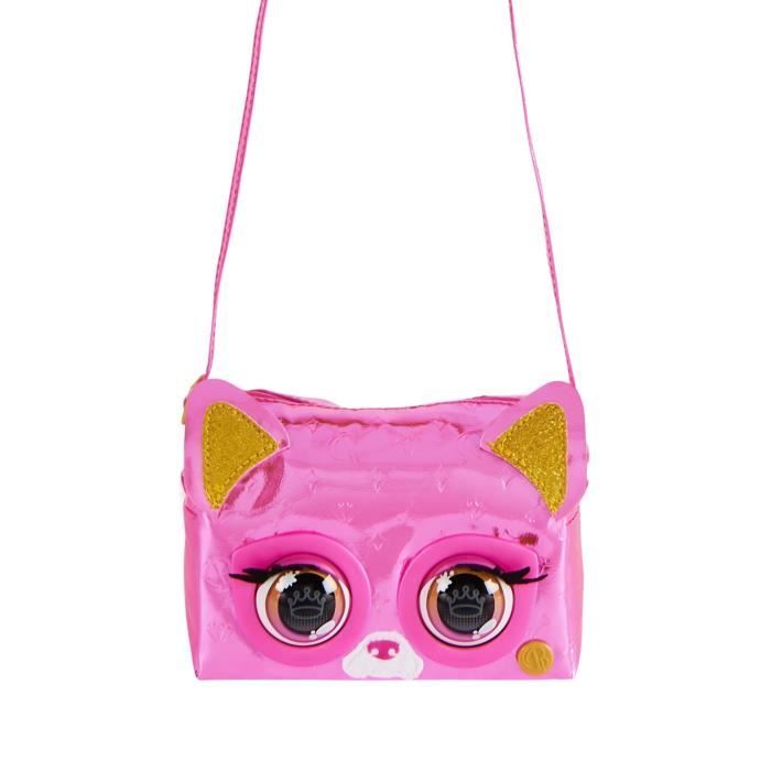 Purse Pets - Bulldog Français - Métallique - Sac Compagnon Animé - 30 Sons et Réactions - Des 5 ans
