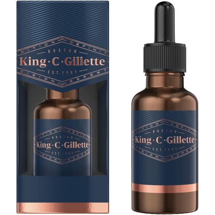 KING C. GILLETTE Huile a barbe - 30 ml