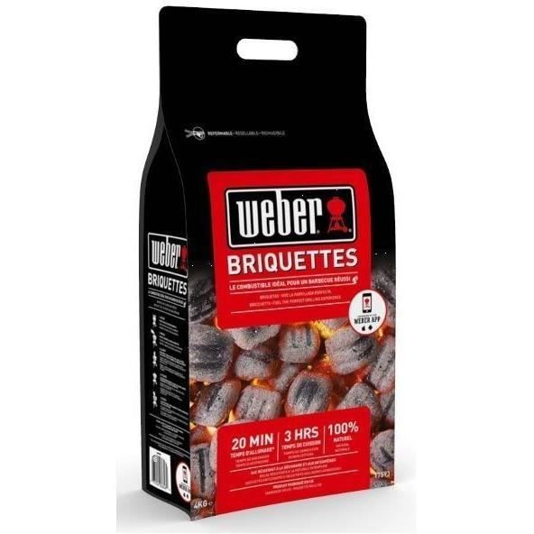 WEBER 4kg bag of Weber FSC briquettes