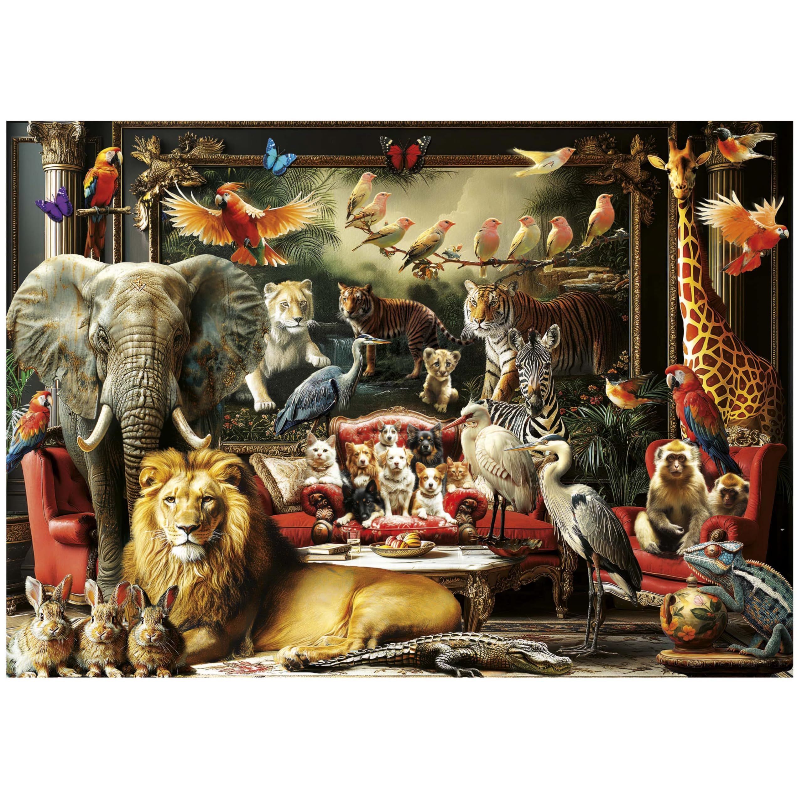 Image secondaire de Puzzle - EDUCA - Le Manoir des Animaux - 1500 pieces - 85 x 60 cm - a partir de 15 ans