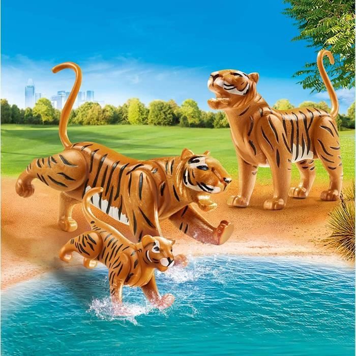 PLAYMOBIL - 70359 - Couple de tigres avec bébé