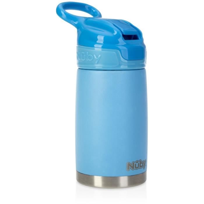 Gourde isotherme - NUBY - 300 ml - Acier inoxydable - Bleu