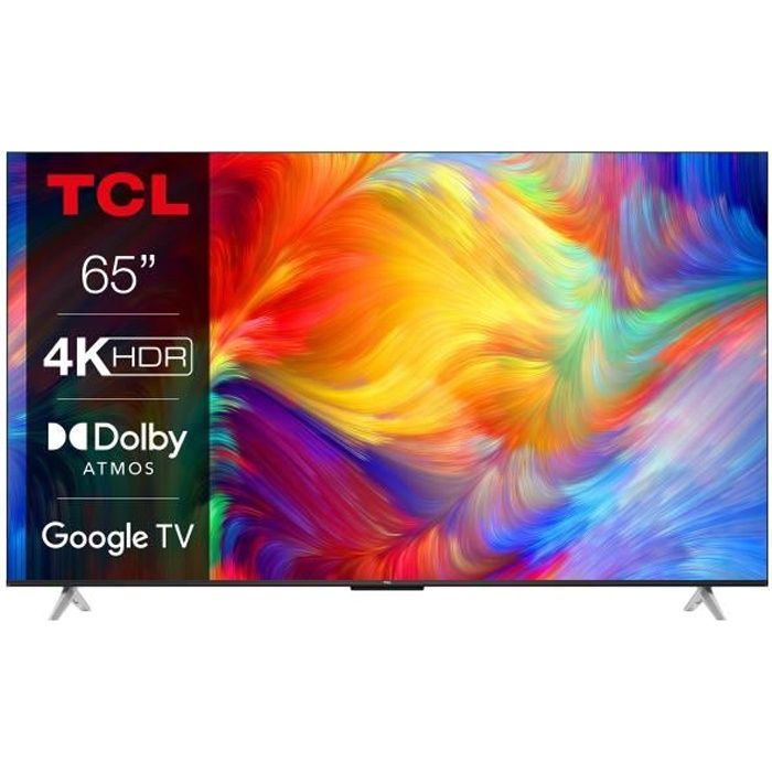 TCL - 65P637 - TV LED - UHD 4K - 65 (164 cm) - Dolby Vision - son Dolby Atmos - Google TV - 3 X HDMI 2.1