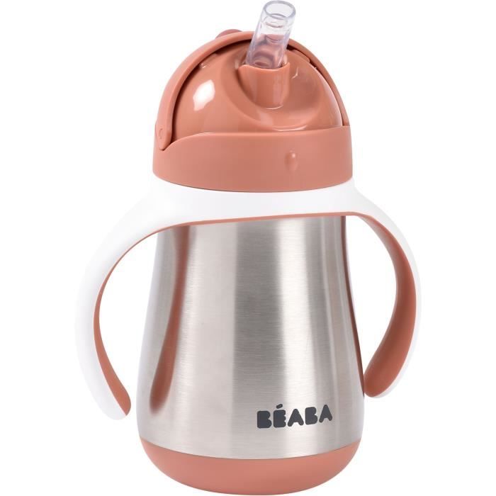 Image secondaire de Tasse avec paille - BEABA - Inox - 250 ml - Terracotta