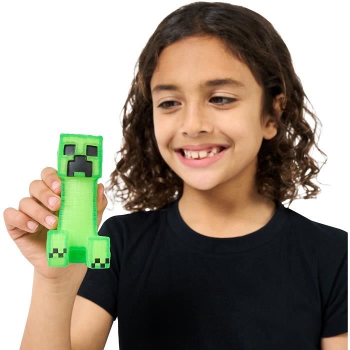 Image secondaire de Figurine extensible - GOO JIT ZU - Minecraft Creeper - 11 cm - Texture élastique - Extensible 3x