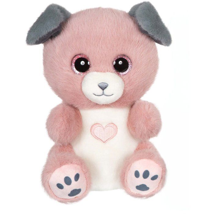 Peluche Chien Candy - GIPSY TOYS - Douceur Rose Poudré