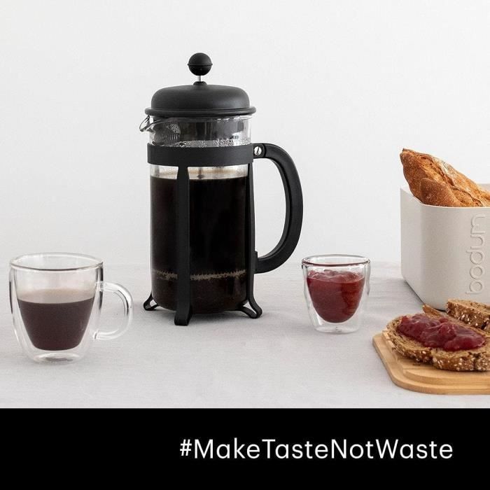 Image secondaire de Cafetiere a piston - BODUM - JAVA - Noir - 0.35 L - Acier inoxydable et verre borosilicate