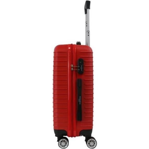 MANOUKIAN Lot de 2 Valises 50 Cm Noir/Rouge
