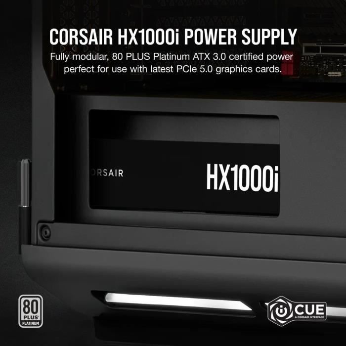 Image secondaire de Alimentation PC CORSAIR iCUE LINK HX1000i SHIFT 1000W Platinum Modulaire