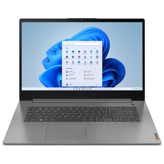 PC Portable LENOVO IdeaPad 3 17ABA7 | Windows 11 - 17'' HD+ - Ryzen 5 5625U - RAM 16 Go - SSD 512 Go - AZERTY
