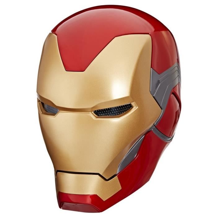 Casco elettronico Iron Man, con effetti di luce, giocattolo cosplay da collezione premium per adulti, serie Marvel Legends