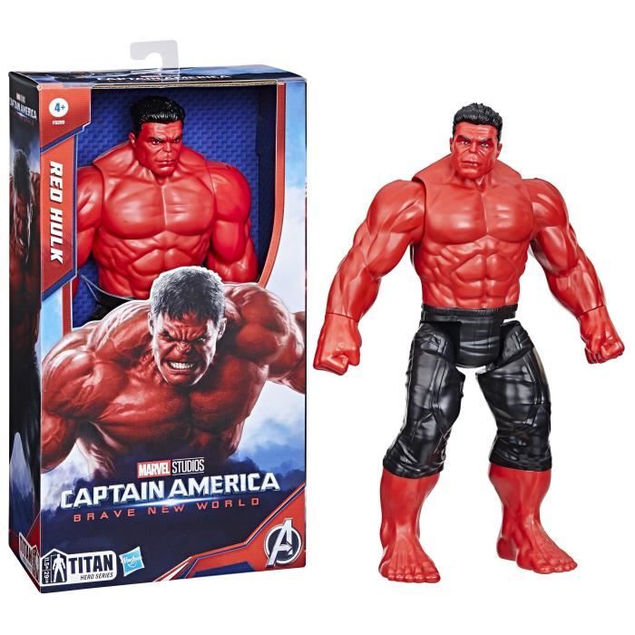 Marvel Studios Captain America Brave New World Titan Hero Series, Red Hulk Deluxe Figure
