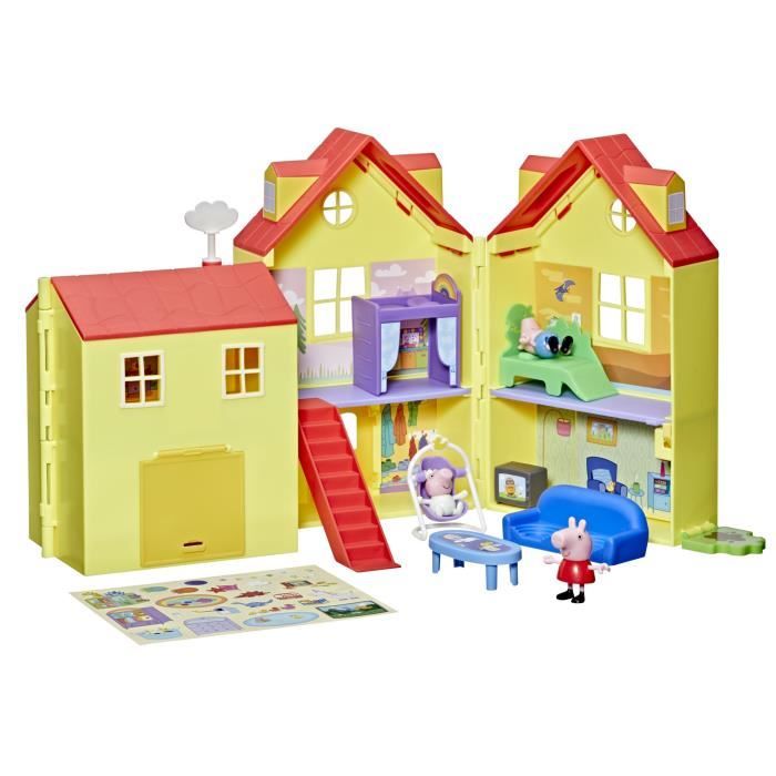 Peppa Pig La grande maison familiale, coffret avec Evie pour filles et garçons, des 3 ans