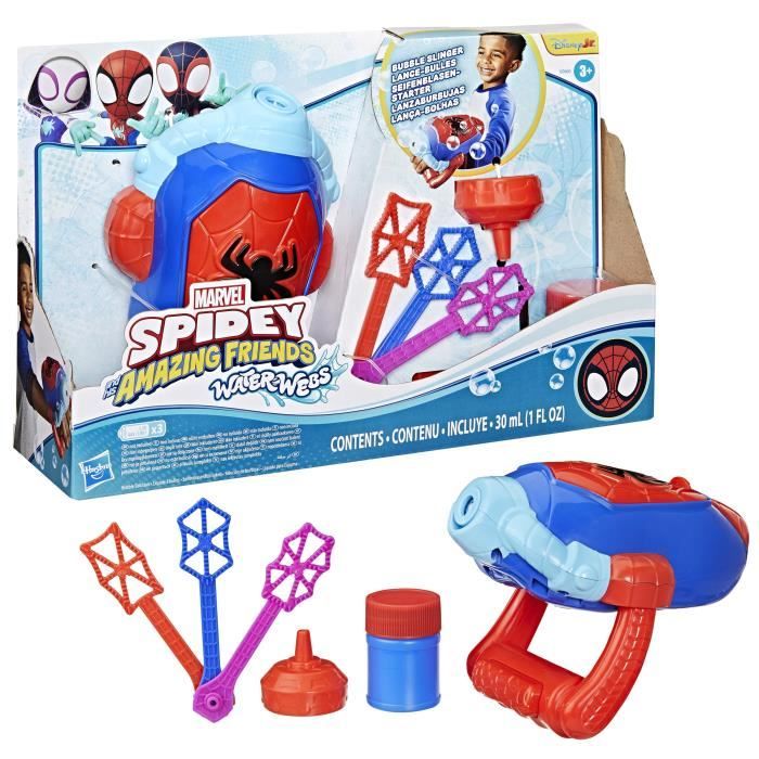 Spidey Lance-bulles électronique, jouets de déguisement de super-héros pour enfants, des 3 ans, Marvel Spidey et ses Amis Extraordinaires Water-Webs