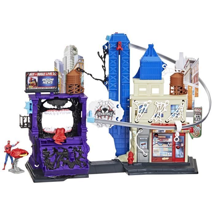 Spiderman La ville des lanceurs de toiles, coffret pour enfants, Marvel Spider-Man VenomVersus, des 4 ans
