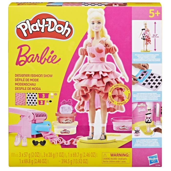 Set de plastilina Play-Doh Barbie Fashion Show, a partir de 5 a�os