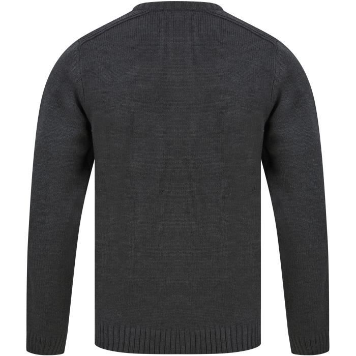 KENSINGTON EASTSIDE Pull Col Rond Gris Foncé Homme