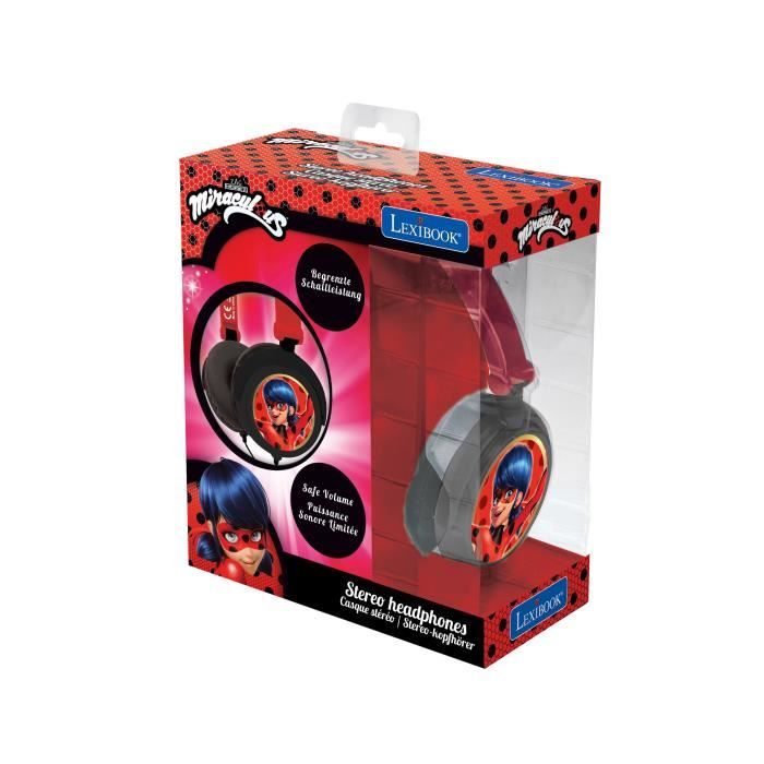 MIRACULOUS Casque stéréo enfant LEXIBOOK - pliable et ajustable