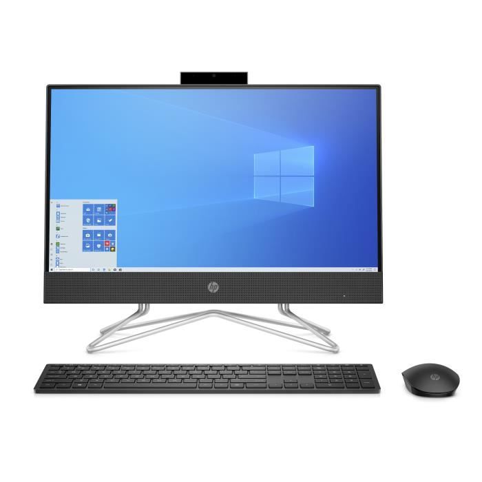 PC All-in-One HP 22-df0145nf - 21,5 FHD - Celeron J4025 - RAM 4Go - Stockage 256Go SSD - Windows 10 + Clavier Souris
