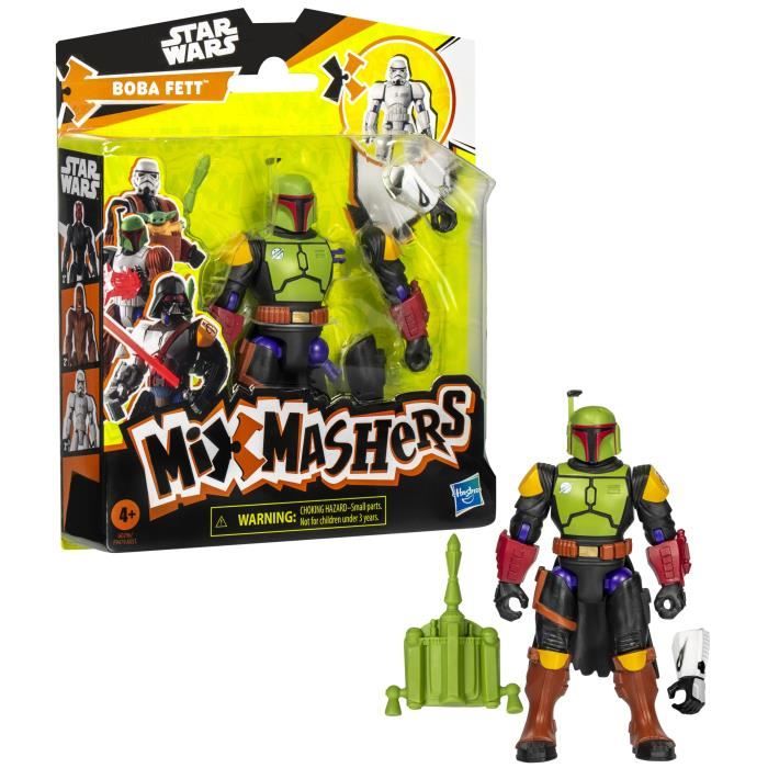 MixMashers Star Wars, figurina personalizzabile di Boba Fett da abbinare agli accessori