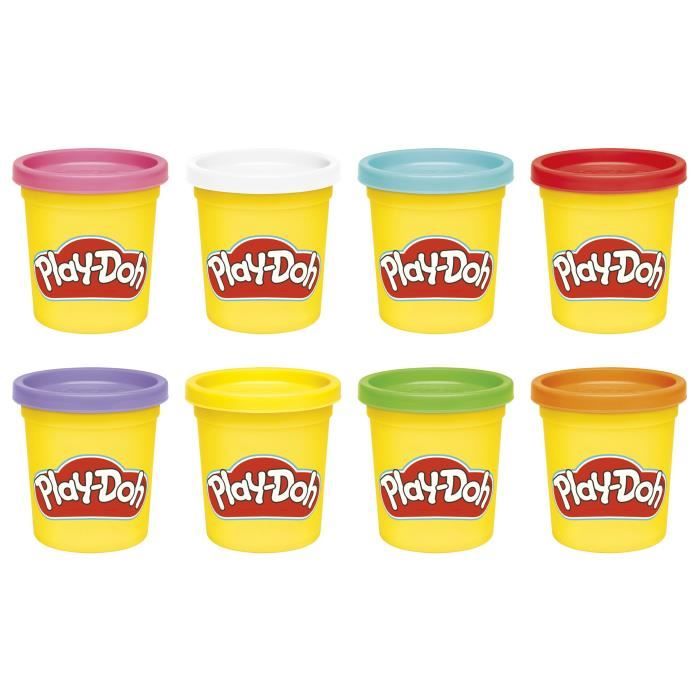 Set de 8 pots de pâte à modeler Play-Doh couleurs arc-en-ciel