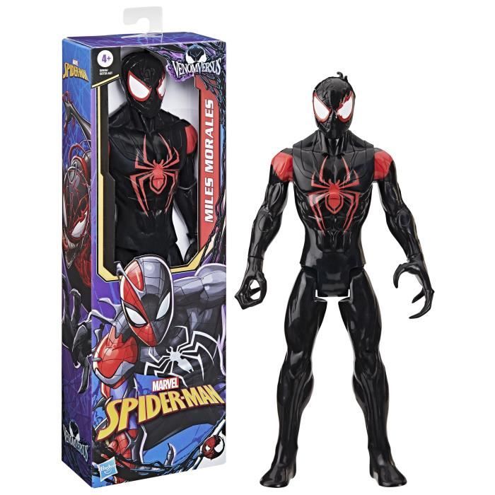 Figurine Miles Morales 30 cm, Titan Hero Series, Marvel Spider-Man VenomVersus, des 4 ans