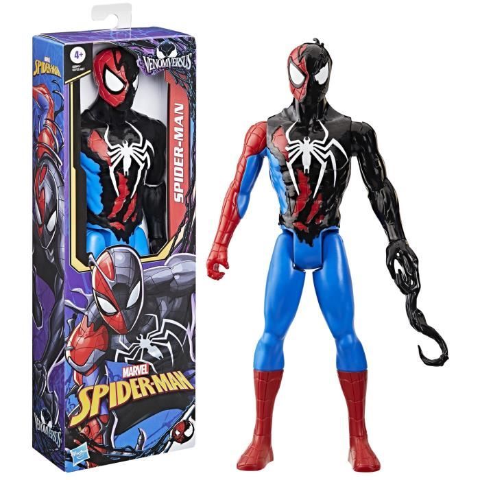 Figurine Spider-Man VenomVersus de 30 cm, Titan Hero Series, Marvel Spider-Man VenomVersus, des 4 ans