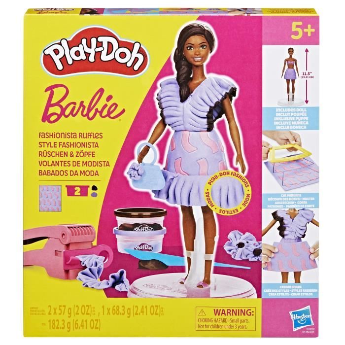 Set de plastilina Play-Doh Barbie estilo Fashionista