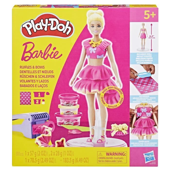 Coffret Play-Doh Barbie : Dentelles et Noeuds pour Créations Amusantes