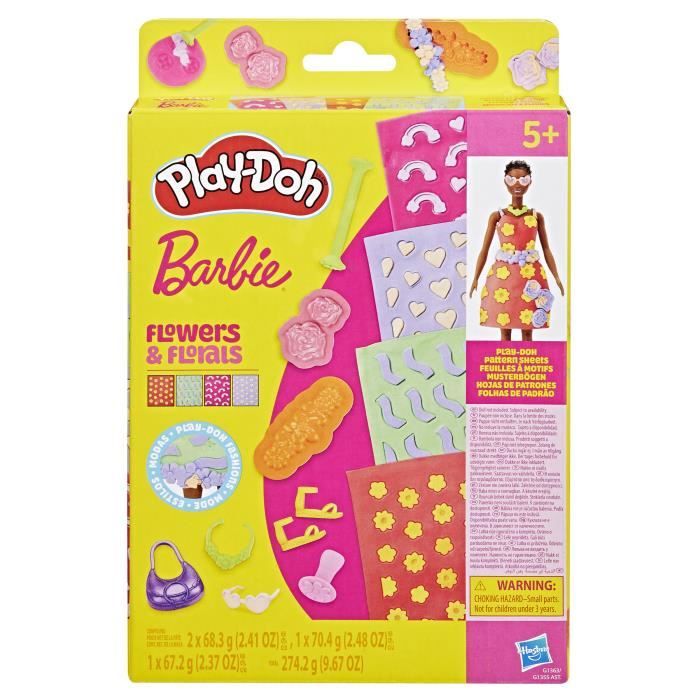 Play-Doh Barbie Flores y Floretes, recambios para set de plastilina