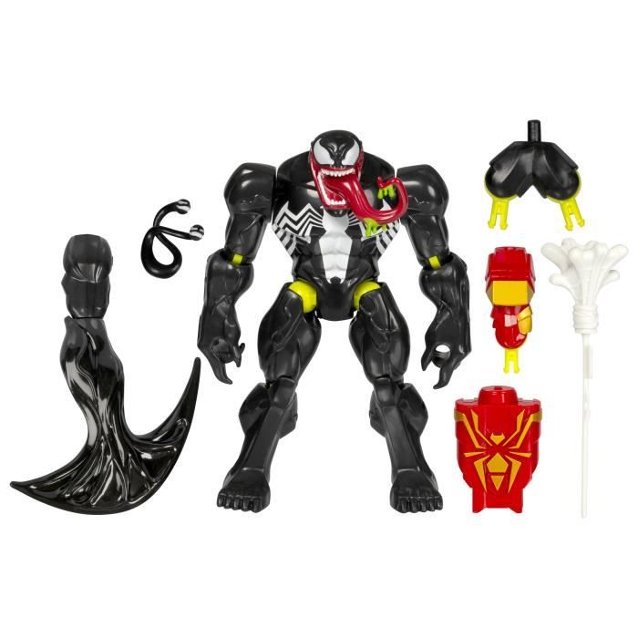 Image secondaire de MixMashers Venom Deluxe, figurine 12 cm personnalisable à mélanger et combiner avec accessoires, Marvel, dès 4 ans